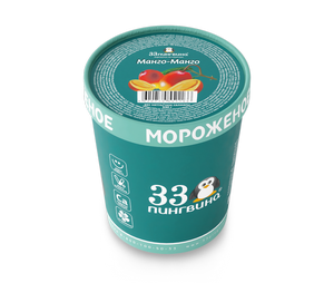 Мороженое 33 пингвина Манго-Манго 10% 330г